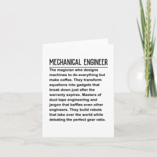 Mechanical engineer card