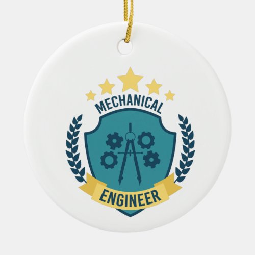 Mechanical Engineer Ceramic Ornament