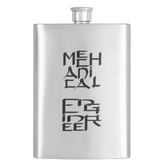 Mechanical Engineer Character Flask