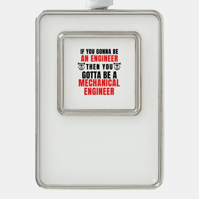 MECHANICAL ENGINEER CHRISTMAS ORNAMENT (Front)