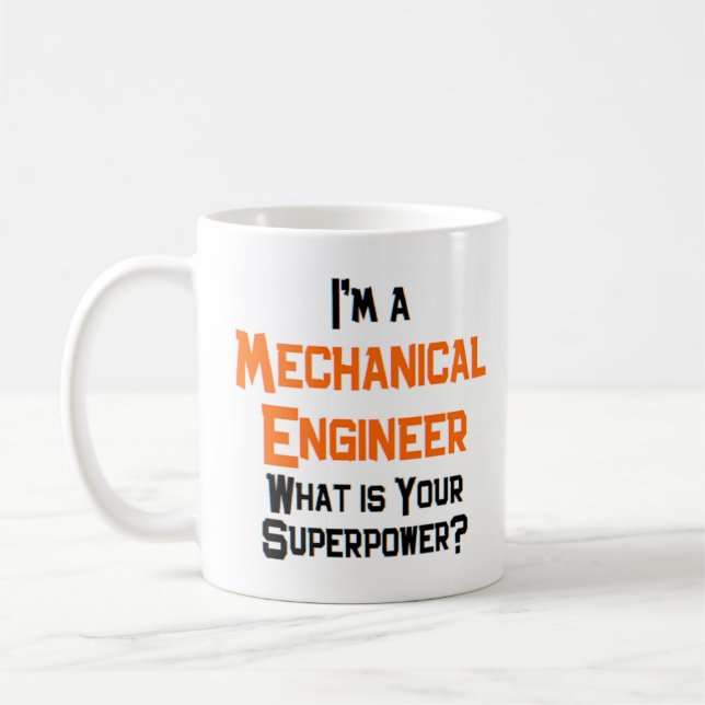mechanical engineer coffee mug (Left)