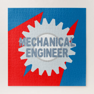 Mechanical Engineer Color Block Jigsaw Puzzle