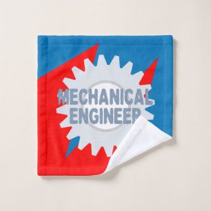 Mechanical Engineer Color Block Wash Cloth