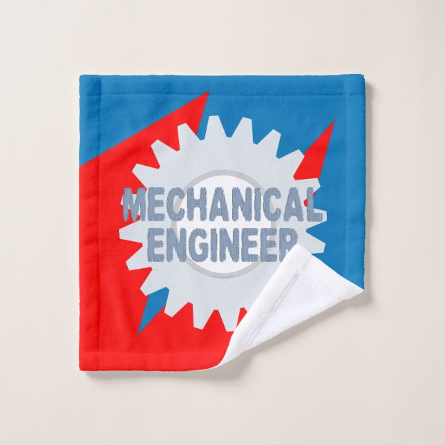 Mechanical Engineer Color Block Wash Cloth (Wash Cloth)