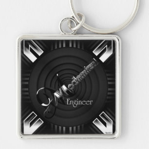 Mechanical Engineer Deco Flare Keychain