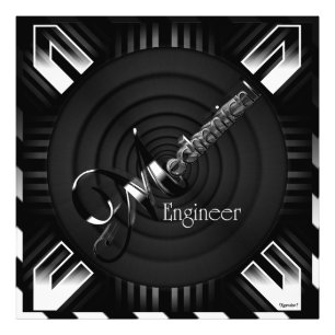 Mechanical Engineer Deco Flare Photo Print