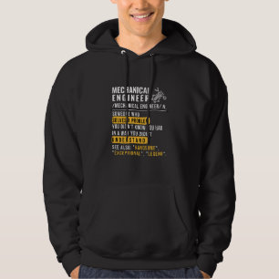 Mechanical Engineer Definition Funny Job Hoodie