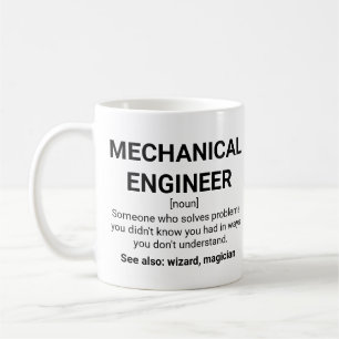 Mechanical Engineer Definition Noun Coffee Mug