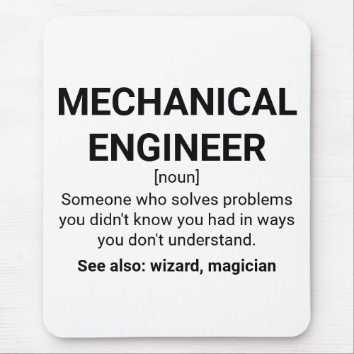Mechanical Engineer Definition Noun Mouse Pad