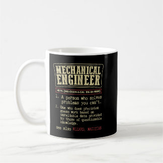 Mechanical Engineer Funny Dictionary Definition Coffee Mug