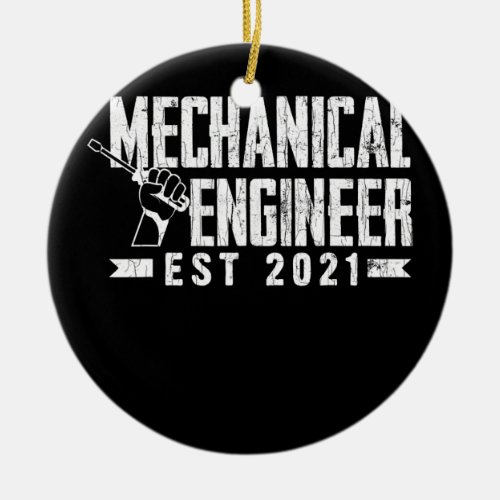 Mechanical Engineer Funny Engineering Graphic  Ceramic Ornament