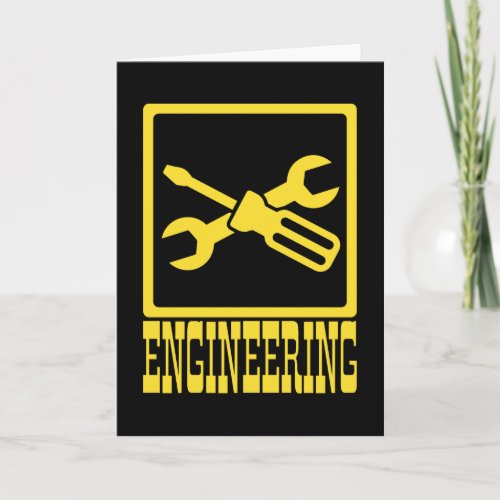 Mechanical Engineer Funny Engineering Tools Card