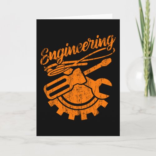 Mechanical Engineer Funny Engineering Tools Card