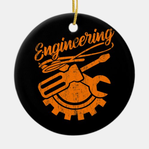 Mechanical Engineer Funny Engineering Tools Ceramic Ornament