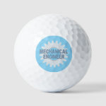 Mechanical Engineer Gear Blue Gray Golf Balls