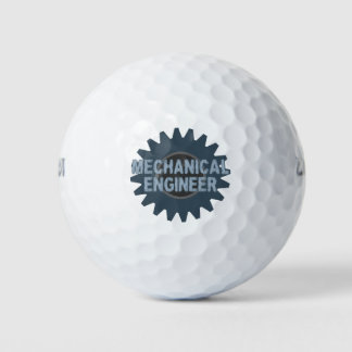 Mechanical Engineer Gear Blue Gray Golf Balls