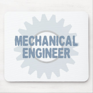 Mechanical Engineer Gear Blue Gray Mouse Pad