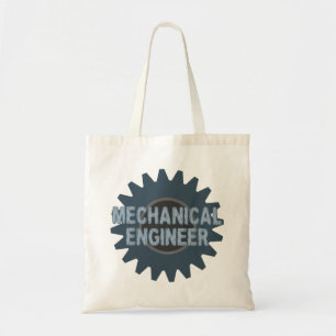 Mechanical Engineer Gear Blue Gray Tote Bag