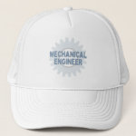 Mechanical Engineer Gear Blue Gray Trucker Hat