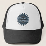 Mechanical Engineer Gear Blue Gray Trucker Hat