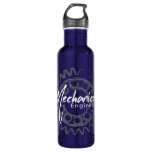 Mechanical Engineer Gear Sketch Stainless Steel Water Bottle