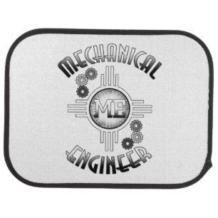 Mechanical Engineer Gears Car Mat