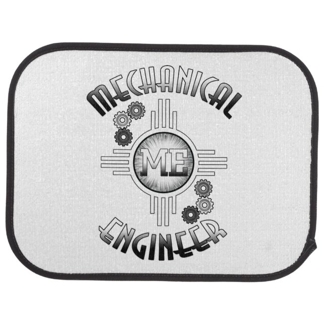 Mechanical Engineer Gears Car Mat (Rear)