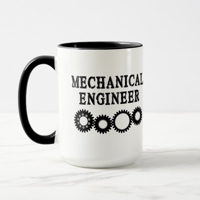 Mechanical Engineer Gears Mug (Left)