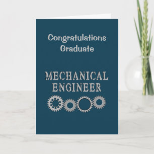 Mechanical Engineer Gears Thank You Card