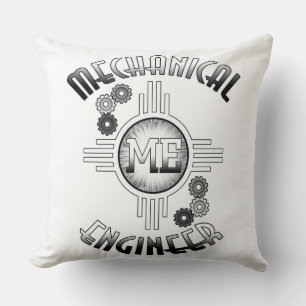 Mechanical Engineer Gears Throw Pillow