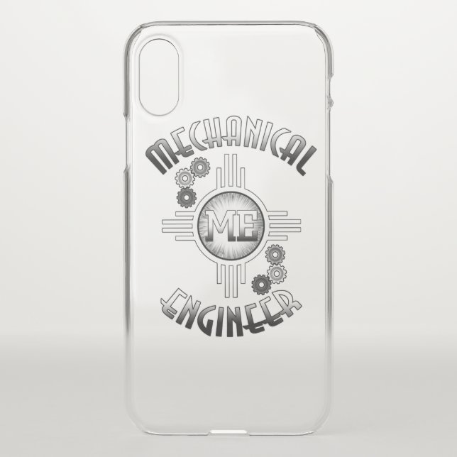 Mechanical Engineer Gears Uncommon iPhone Case (Back)