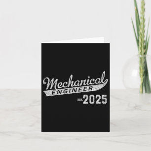 Mechanical Engineer Graduation 2025 Card