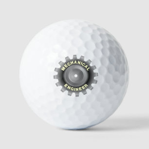 Mechanical Engineer Gray Gear Golf Balls