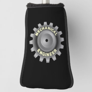 Mechanical Engineer Gray Gear Golf Head Cover
