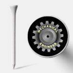 Mechanical Engineer Gray Gear Golf Tee