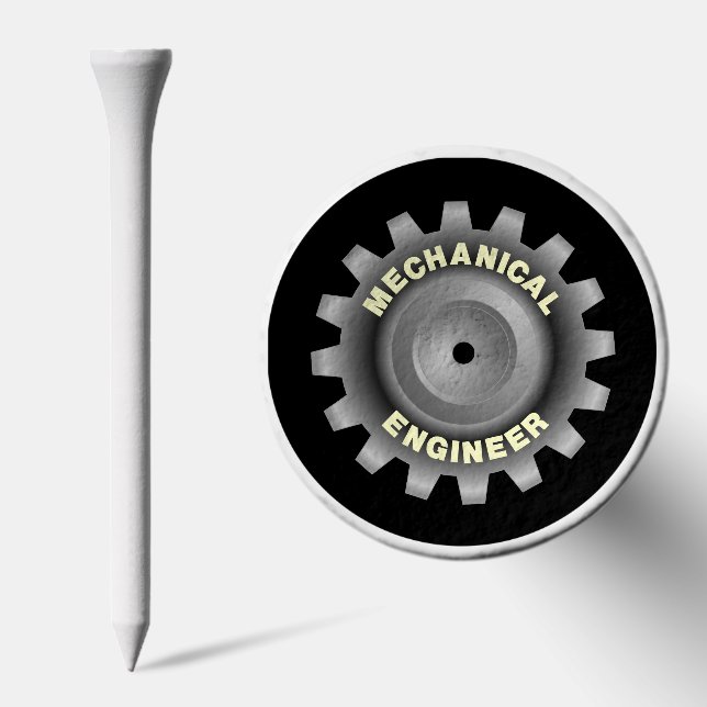 Mechanical Engineer Gray Gear Golf Tees (Combo)