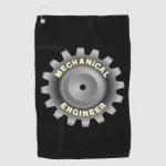 Mechanical Engineer Gray Gear Golf Towel