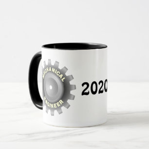 Mechanical Engineer Gray Gear Mug
