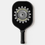 Mechanical Engineer Gray Gear Pickle Ball Paddles