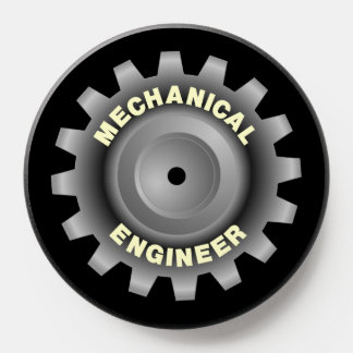 Mechanical Engineer Gray Gear PopSocket