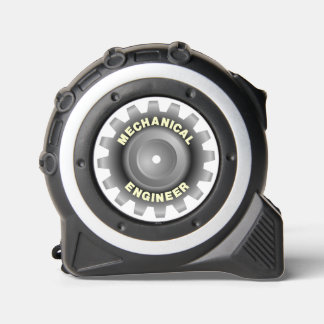 Mechanical Engineer Gray Gear Tape Measure