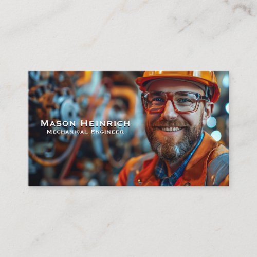 Mechanical Engineer in Control Room Business Card