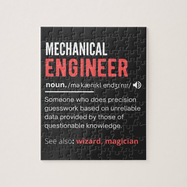 Mechanical ENGINEER Jigsaw Puzzle (Vertical)
