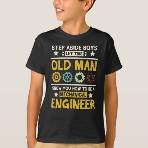 Mechanical Engineer Old Man T_Shirt