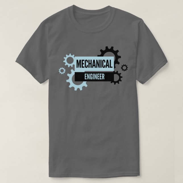 Mechanical Engineer Pinion Wizard Graduation Skill T-Shirt (Design Front)