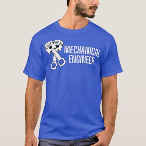 Mechanical Engineer Piston Wizard Graduation Skill T_Shirt