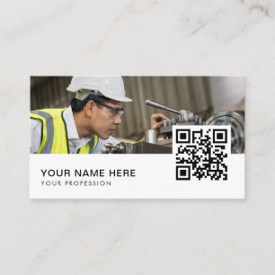 Mechanical Engineer QR Code Business Card