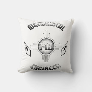 Mechanical Engineer Retro Throw Pillow