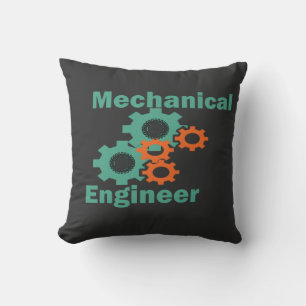 mechanical engineer throw pillow