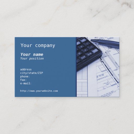 Customizable "Mechanical Engineering" business card